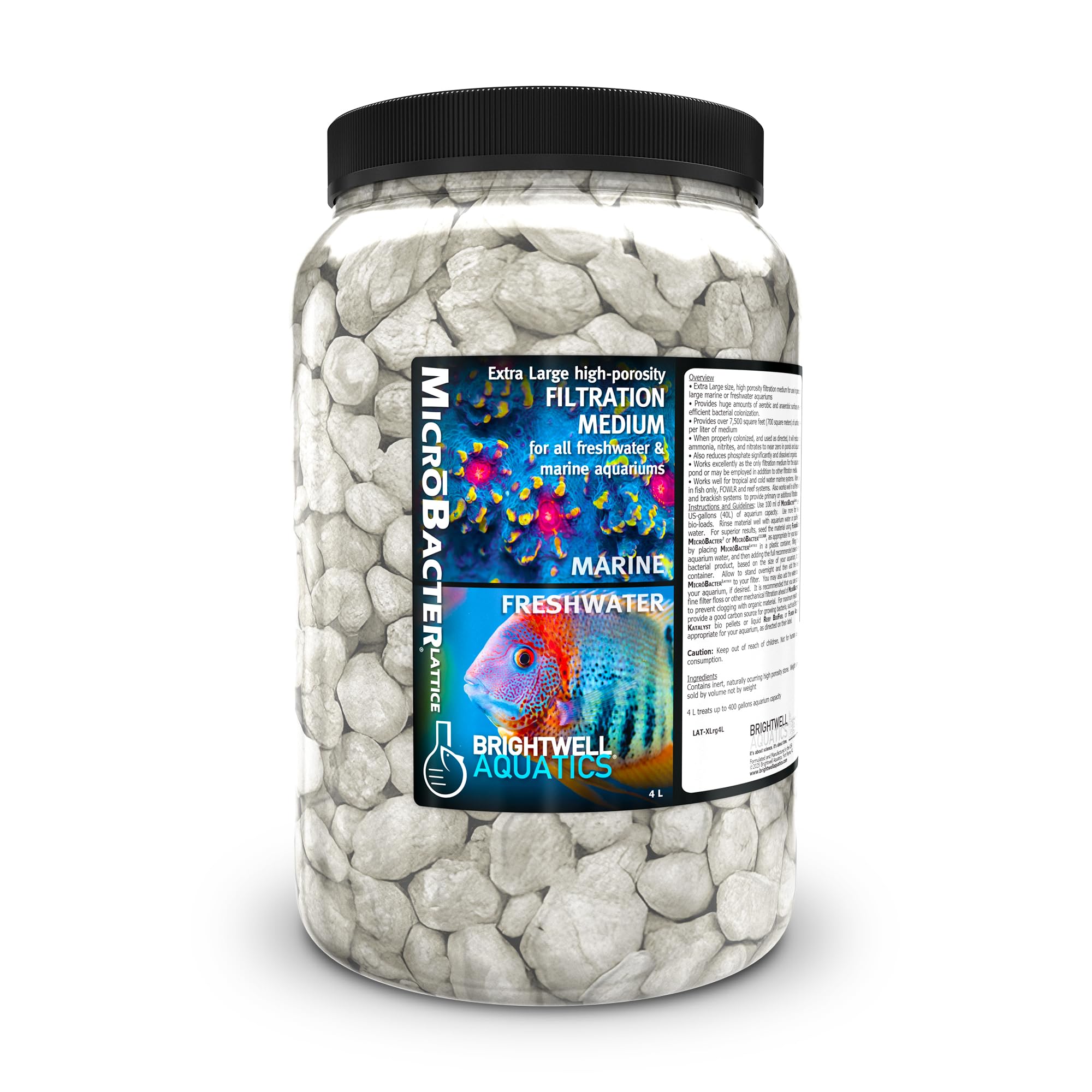 Amazon.com : Brightwell Aquatics MicroBacter Lattice XL – Porous